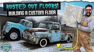 Replacing RUSTED OUT floors from SCRATCH! 1959 International B100