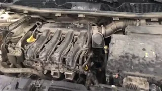 Чистка дроссельной заслонки Renault Megane 3 / Fluence двигатель K4М 1.6