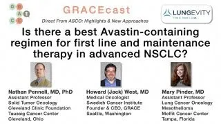 Avastin-containing regimen for first line and maintenance therapy in advanced NSCLC