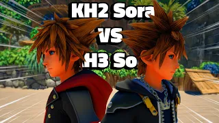KH2 Sora With Drive Forms VS KH3 Sora Boss Fight In Kingdom Hearts 3!