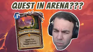 Quest Warrior Pops off in ARENA?!?!? - Hearthstone Arena