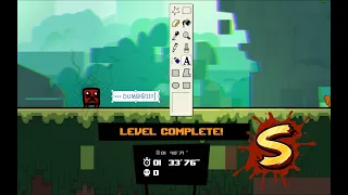 Super Meat Boy Forever || 0xDeAdbEEf/Glitch World.1 || S-rank