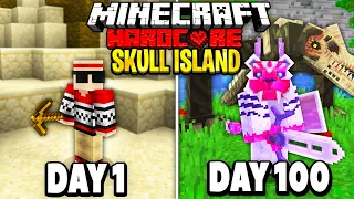 I Survived 100 Days in Skull Island on Minecraft.. Here's What Happened..