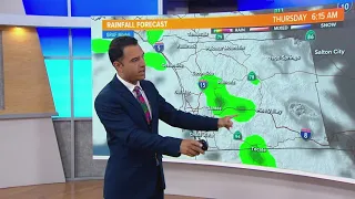 A cooler, cloudy start to the week with a slight chance for showers on Thursday & Friday | San Diego