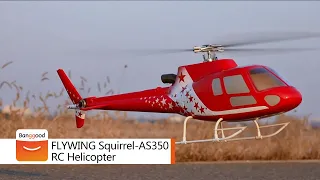 FLYWING Squirrel-AS350 Scale RC Helicopter With H1 Flight Controller -Shop on Banggood