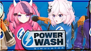 Nyanners & Ironmouse play Powerwash Simulator Co-op