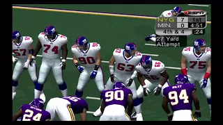 ESPN NFL 2K5 Franchise mode - New York Giants vs Minnesota Vikings