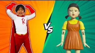 Tag With Ryan Vs Squid Game Run | Ryan's World | Ryankaji | Squid game challenge |