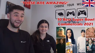 British Couple First Time Reaction to 10 Best Super Bowl Commercials 2021