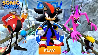 Sonic Dash - Shadow Unlocked vs All Bosses Zazz Eggman - All Characters Unlocked
