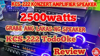 Konzert KCS-222 Review & SoundTest "TodoOke" 2500watts USB/SD FM Radio BT | Quality Review
