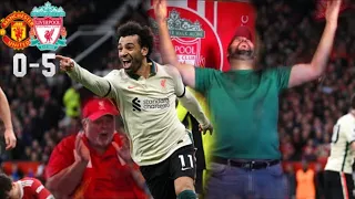 SALAHMEGEDDON!!!!!!!! MOHAMED SALAH'S HATTRICK VS UNITED!!!!! LFC FAN GOAL REACTIONS