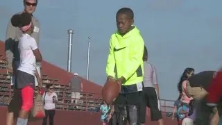 Albuquerque kids show off skills at punt, pass and kick competition