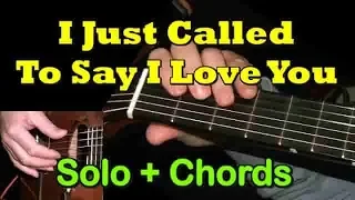 "I Just Called To Say I Love You" - Easy Guitar Solo/Chords + TAB by GuitarNick