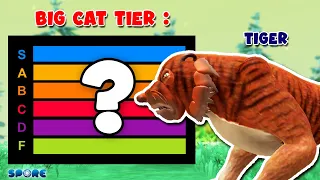 Tiger Tier | Big Cat Family Tier List [S1E4] | SPORE