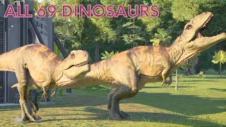 all 69 dinosaurs in Jurassic World Evolution 2