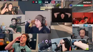 ALL STREAMERS react to SEN TenZ and Johnqt 2v4  (SEN VS NRG )