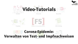 Video Tutorial - Corona Vorsorgeuntersuchungen - Zeitarbeitssoftware [F5]