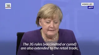 Germany to impose sweeping curbs for unvaccinated - Merkel