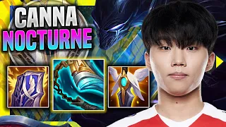 CANNA IS SO CLEAN WITH NOCTURNE! - T1 Canna Plays Nocturne Top vs Renekton! | Season 11