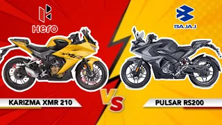 2023 Hero KARIZMA XMR 210 VS BAJAJ RS200🔥🔥 Full Comparison ⚡⚡| Which One Should You Buy ??