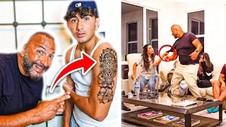 I GOT A REAL LIFE TATOO PRANK ON MOM!