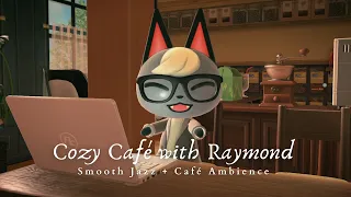 Cozy Jazz Café with Raymond ☕  Café Ambience Chatter + Smooth Jazz Piano Music 1 Hour Loop No Ads🎧
