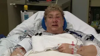 Woman attacked by bear in her own backyard: "Thought I was going to die"