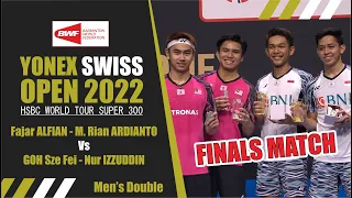 Fajar ALFIAN - Rian ARDIANTO Vs GOH Sze Fei - Nur IZZUDDIN #SwissOpen2022 #Badminton #Indonesia