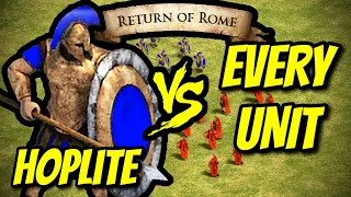 HOPLITE (Assyrians) vs EVERY UNIT (Return of Rome) | AoE II: DE