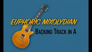 Euphoric Mixolydian Rock | Guitar Backing Track in A | 90 bpm