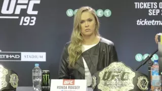 Ronda Rousey #FreeNickDiaz Mic Drop