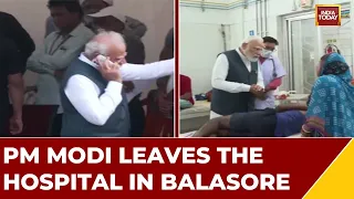 PM Modi Leaves The Hospital In Balasore After Meeting The Injured Victims Of Odisha Train Tragedy