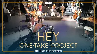 Am Filmset von "Hey - A One-Take Projekt" with Sina drums - Behind The Scenes