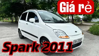 Chevrolet Spark 2011 giá rẻ, mua về đi thay xe máy, che nắng mưa- tập lái quá OK, lh:0962631197