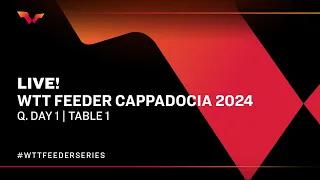 LIVE! | T1 | Qualifying Day 1 | WTT Feeder Cappadocia 2024