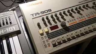 Roland SH-101 & TR-909 (improvisation)