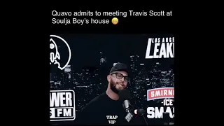 Quavo admits to meeting Travis Scott at Soulja boy house 🏡