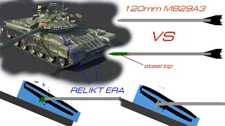 M829A3 vs Relikt | Abrams vs best T-90/T-80 Explosive Armor