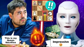 Stockfish Analysed Brilliant Queen Sacrifice of Hikaru Nakamura By Stockfish | Chess | Stockfish