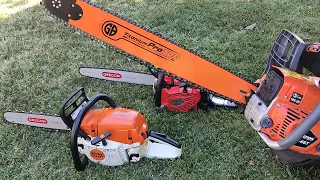 STIHL MS261 VS HECHT 58 VS DEMON CS65... avagy 50+ és RPM+ Gb Titanium...