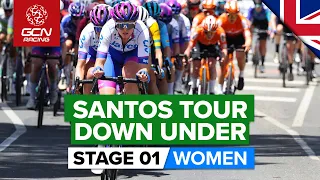 The Road Season Starts At Full Speed! | Tour Down Under 2023 Highlights - Women's Stage 1