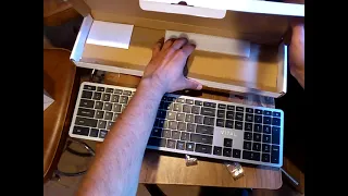 Unboxing of the Vital Wireless Keyboard, Bluetooth or 2.4GHz, 108098308, reading aloud instructions