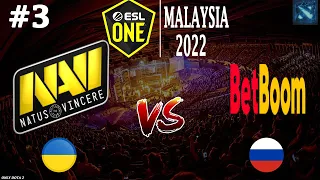 БетБум ПОКАЗАЛИ БХ! | Na`Vi vs BetBoom #3 (BO3) ESL One Malaysia 2022