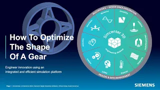 How To Optimize The Shape Of A Gear With NX Topology Optimization