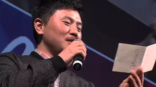 YUN Jun-hyung, director of "The Fatal Intuition", on stage at Far East Film Festival 18