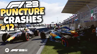 F1 23 PUNCTURE CRASHES #12