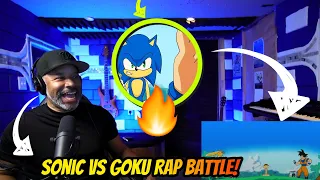 FIRST TIME HEARING | Sonic vs Goku Rap Battle! by @SSJ9K1  - Producer Reaction