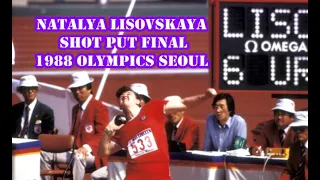 Natalya Lisovskaya shot put final 1988 Olympics Seoul 1st place, gold medal