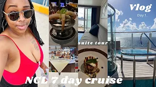 Get LIT W/Me on Norwegian Bliss CRUISE! Suite tour, food review, ship walkthrough| NCL Cruise VLOG🔥